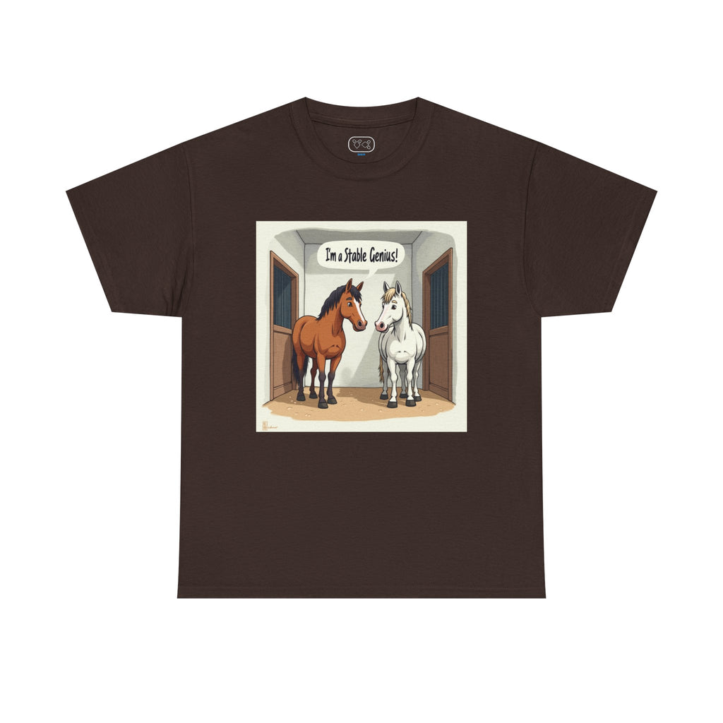 Horse Stable Tee — "I'm Stable Genius" Funny Equestrian T-Shirt