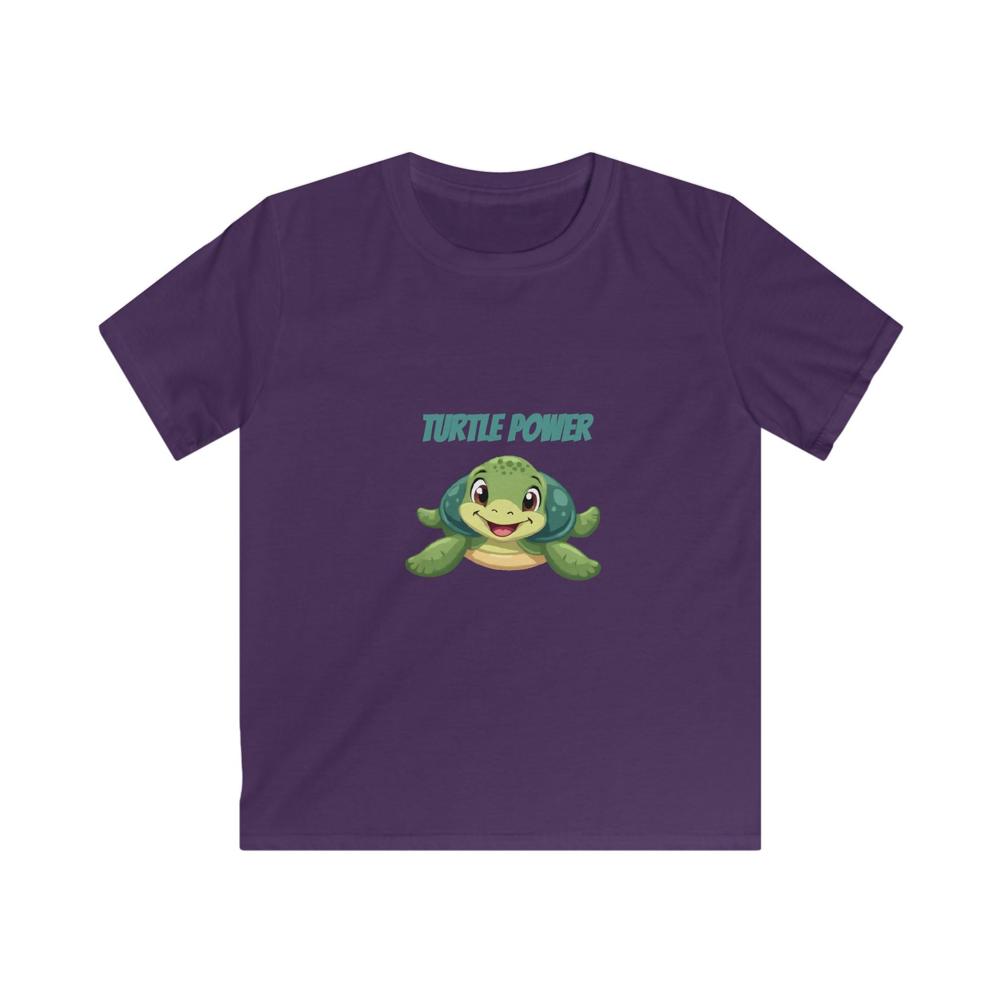 Kids Turtle Power Tee — Cute Green Turtle Graphic Shirt for Boys & Girls