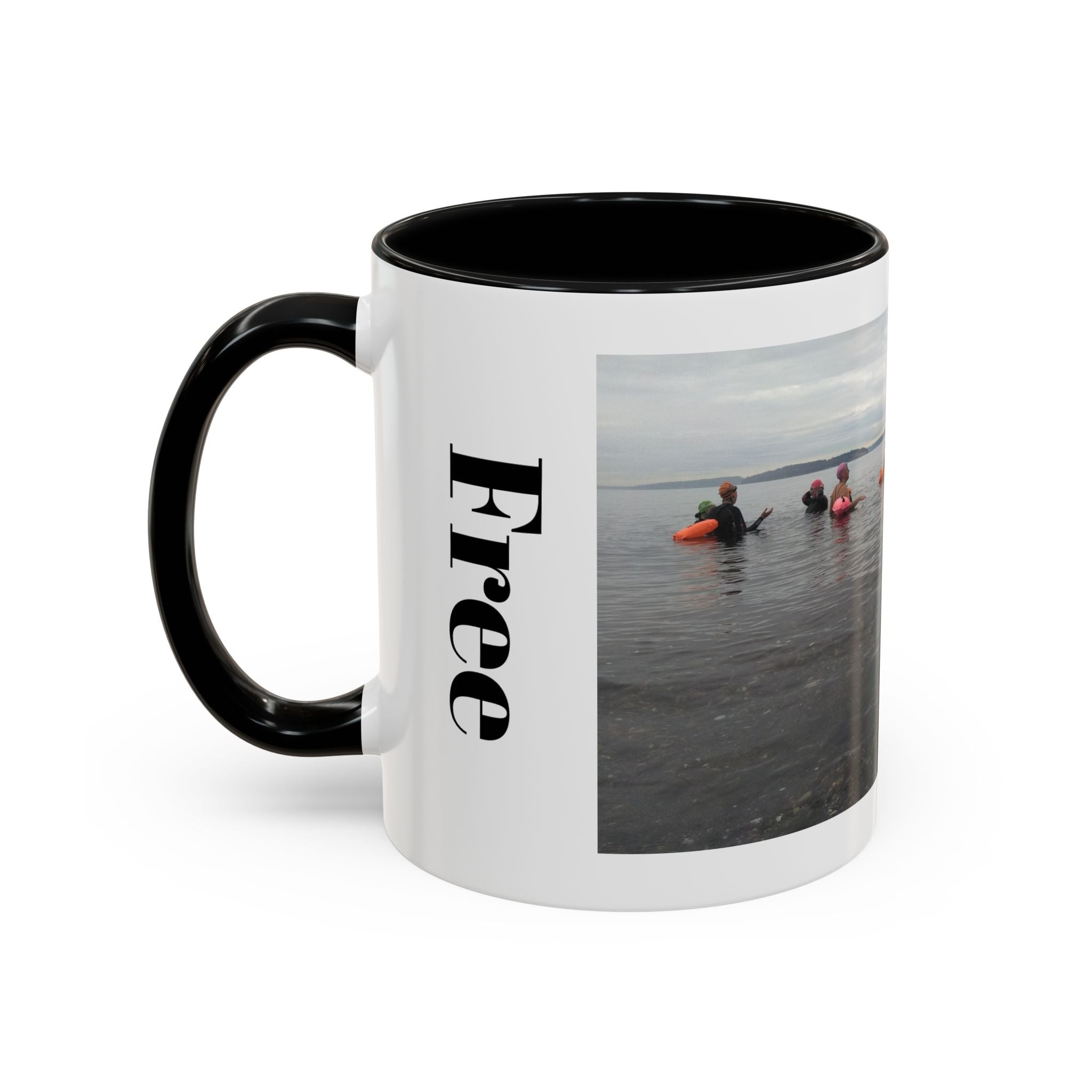 Free Divers Photo Accent Coffee Mug – Scenic Sea Diving Crew 11oz/15oz