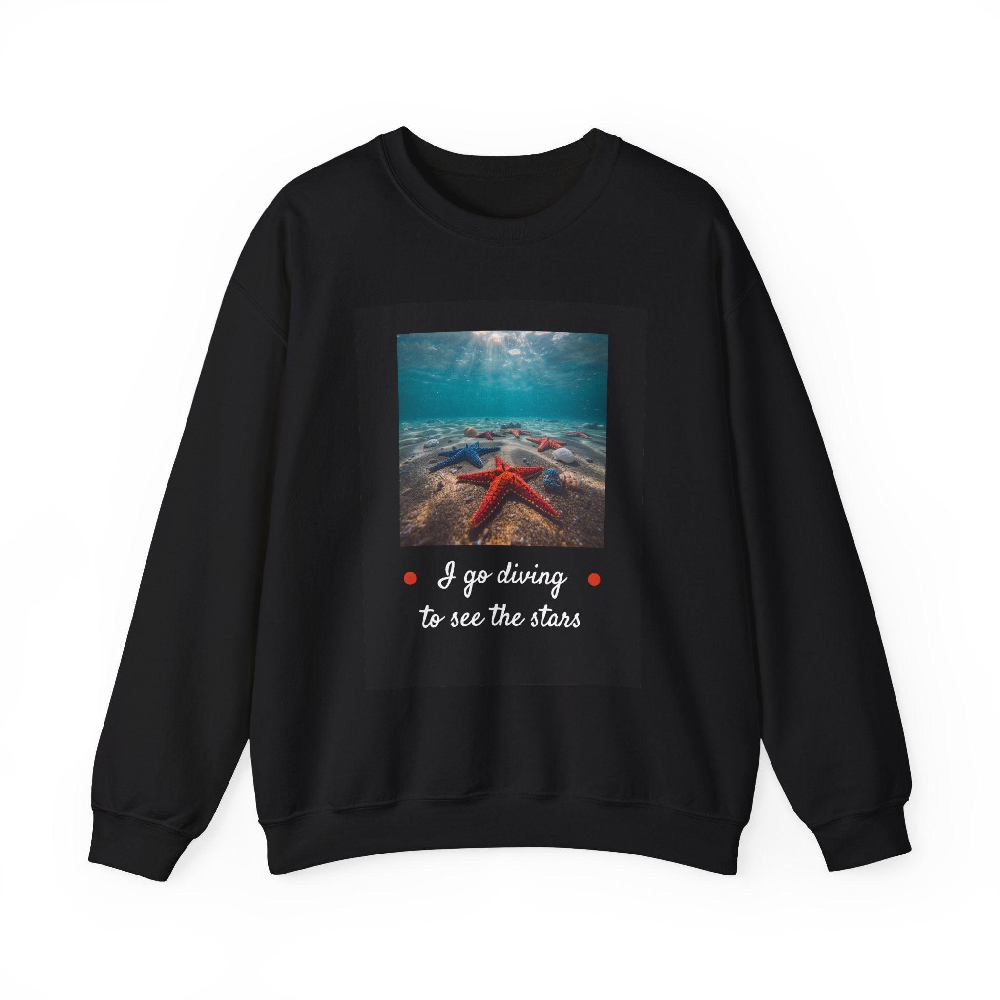 Starfish Scuba Crewneck – I Go Diving to See the Stars | Species Ink
