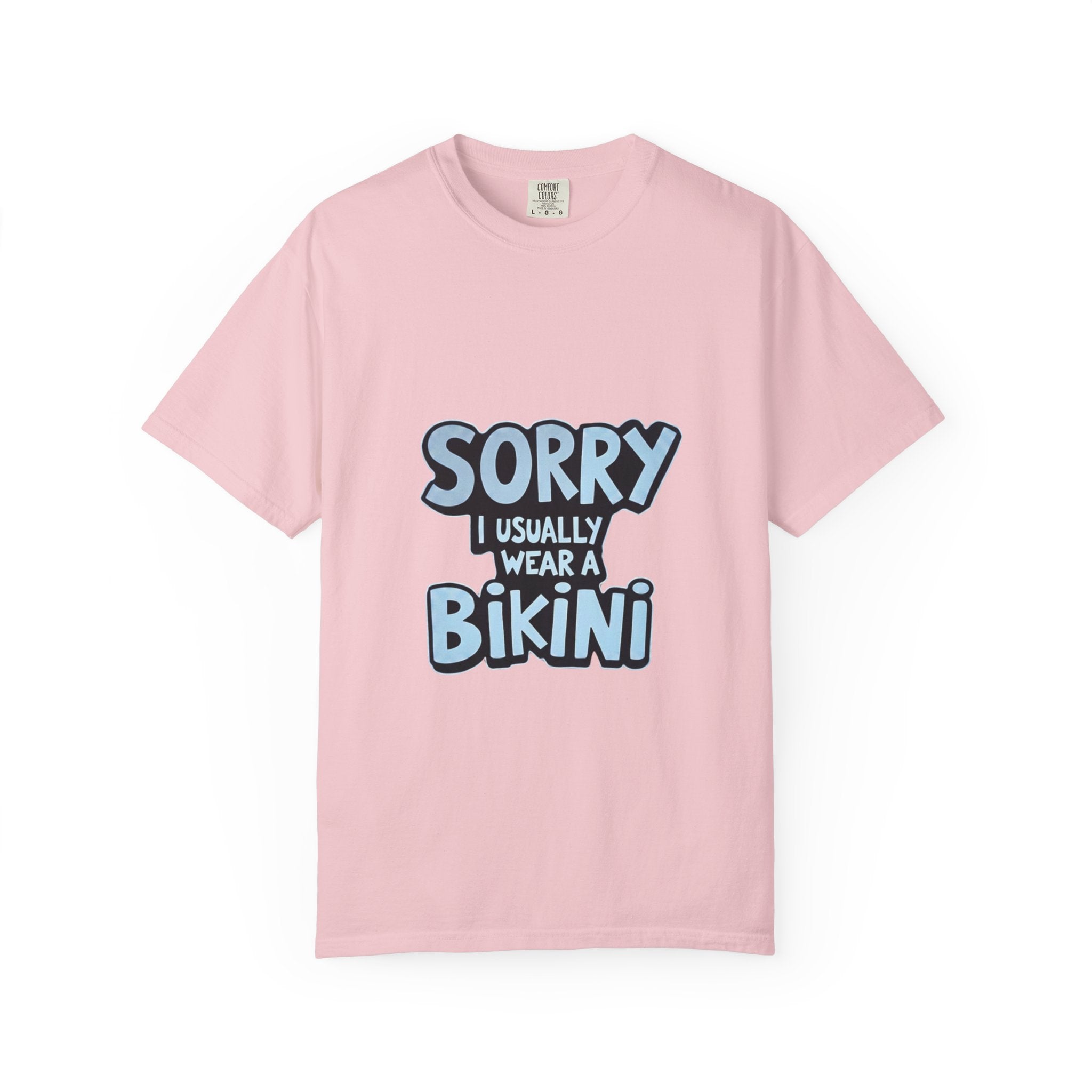 "Sorry I Usually Wear Bikini" Graphic Tee - Funny Beach Lover T-Shirt