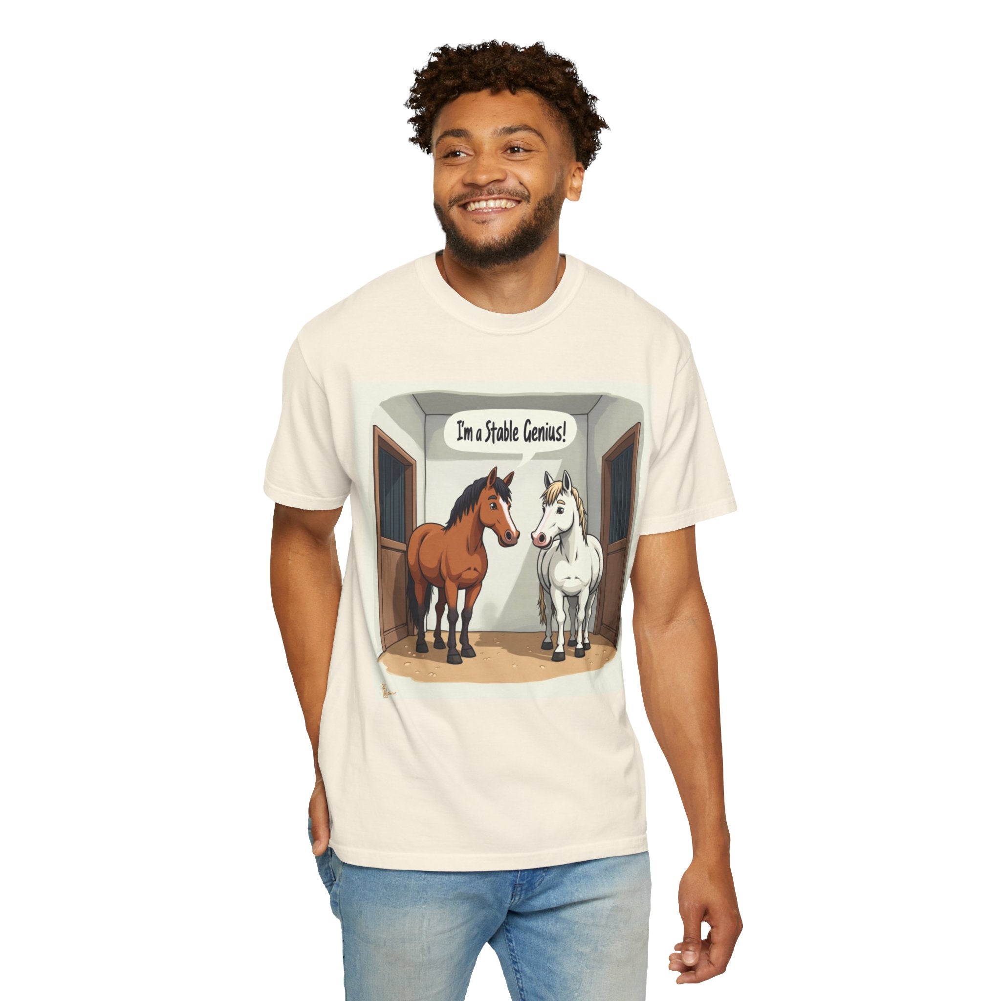 Horse Stable Tee — "I'm Stable Genius" Funny Equestrian T-Shirt