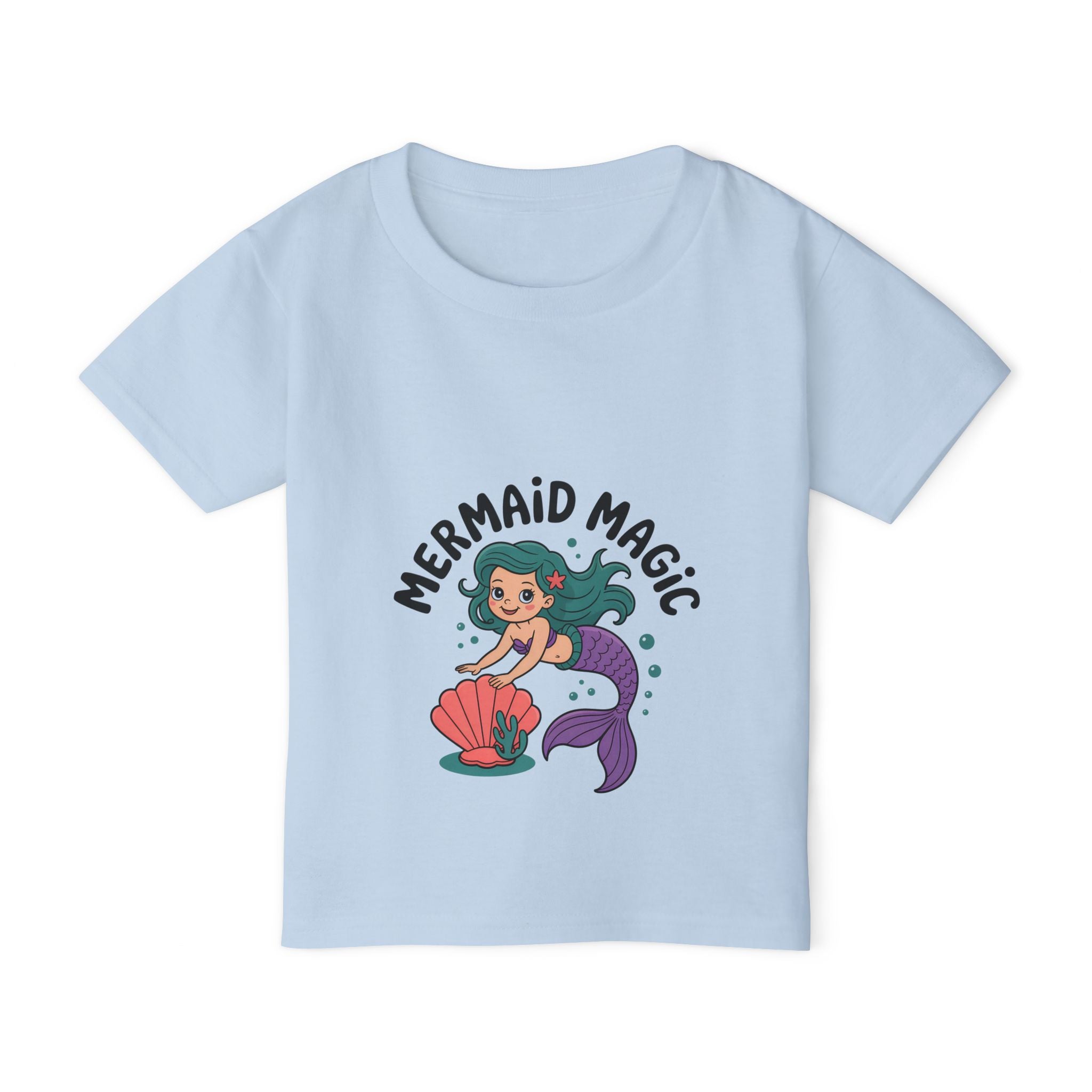 Toddler T-Shirt — "Mermaid Magic" Cute Mermaid Graphic Tee for Kids