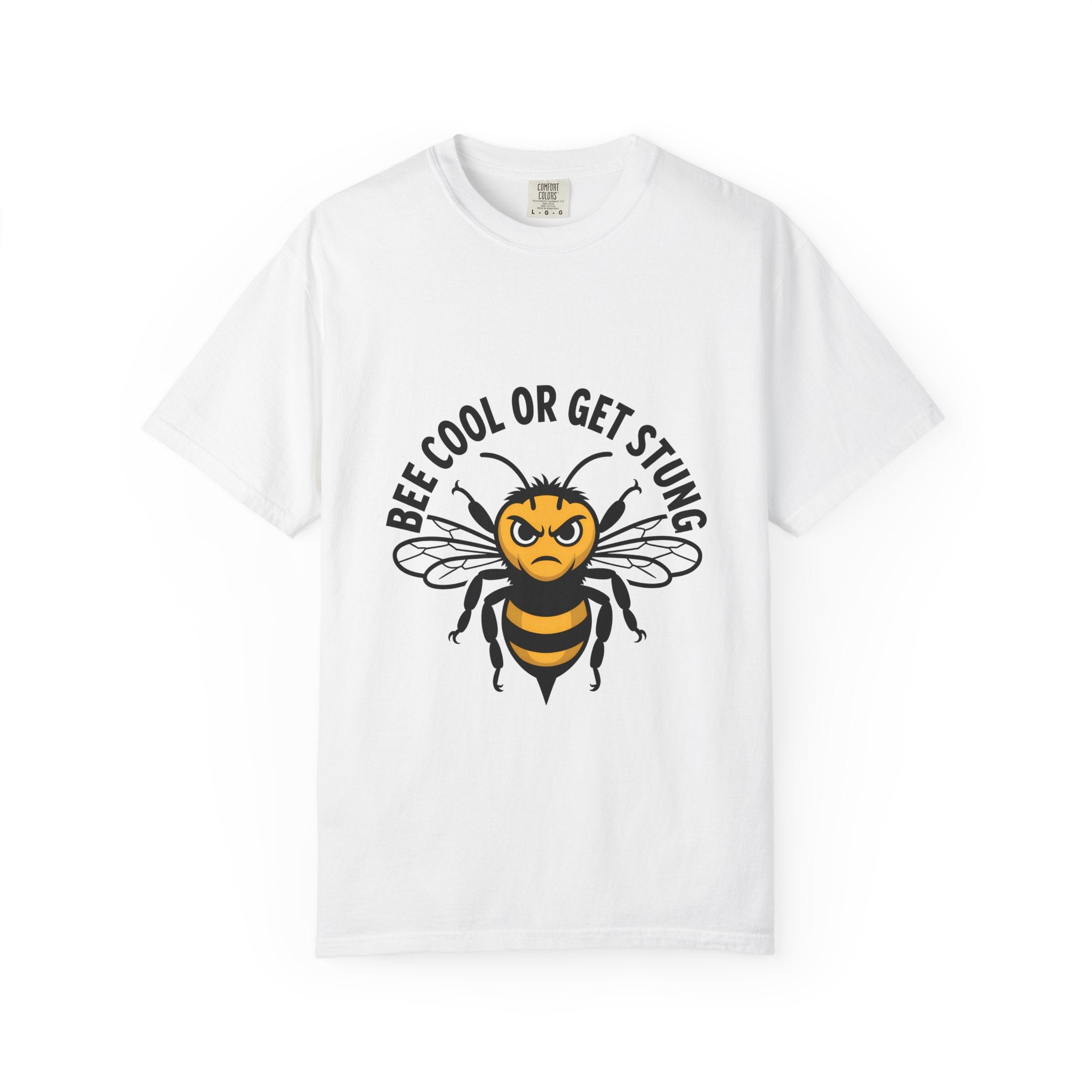 Bee Cool or Get Stung T-Shirt — Funny Angry Bee Graphic Tee