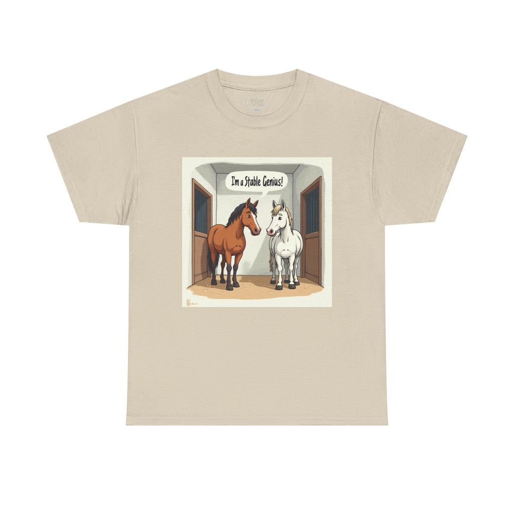 Horse Stable Tee — "I'm Stable Genius" Funny Equestrian T-Shirt