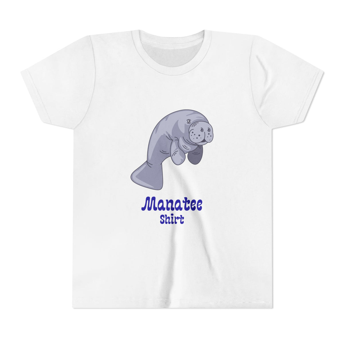 Youth Manatee T-Shirt — Cute Cartoon Manatee Graphic Tee