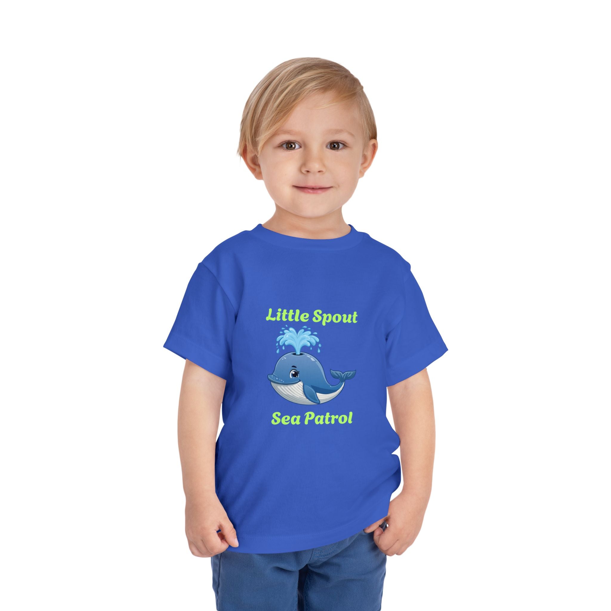 Little Spout Sea Patrol Toddler Tee — Cute Whale Kids Shirt