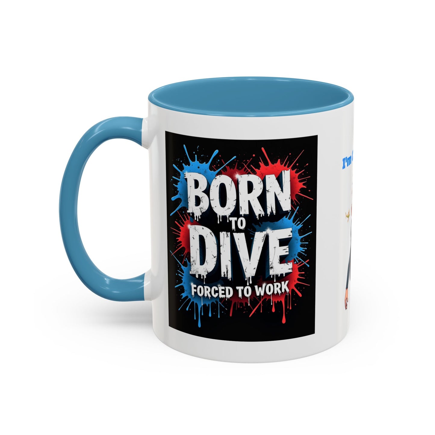 Born to Dive Coffee Mug - 'I'm Certifiable' Scuba Diver Accent Mug (11/15oz)
