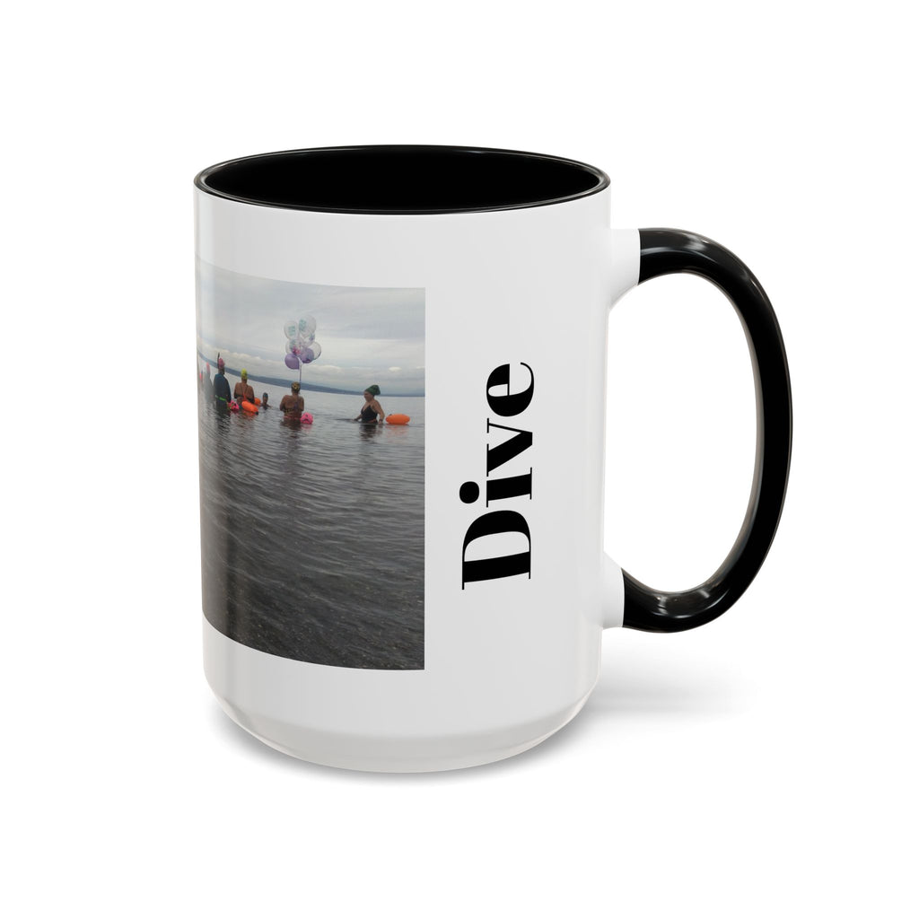 Free Divers Photo Accent Coffee Mug – Scenic Sea Diving Crew 11oz/15oz