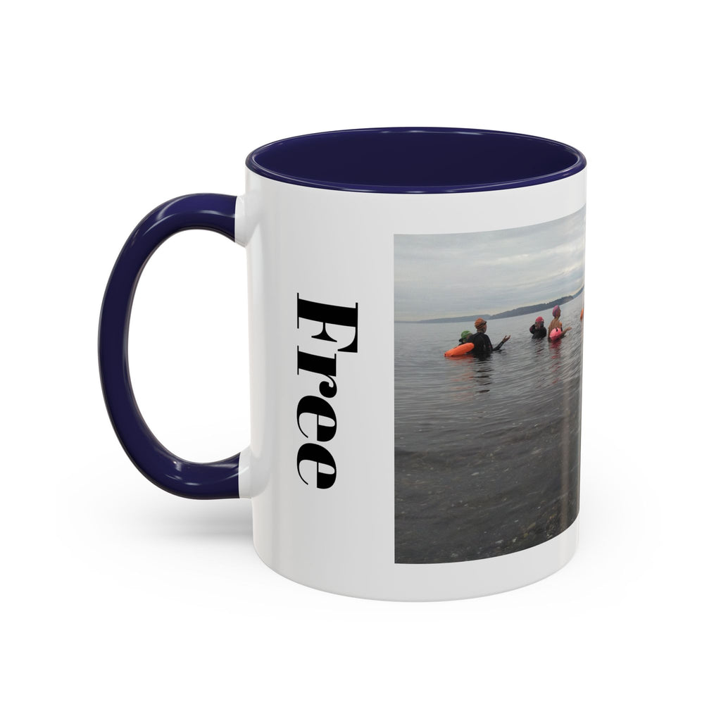 Free Divers Photo Accent Coffee Mug – Scenic Sea Diving Crew 11oz/15oz