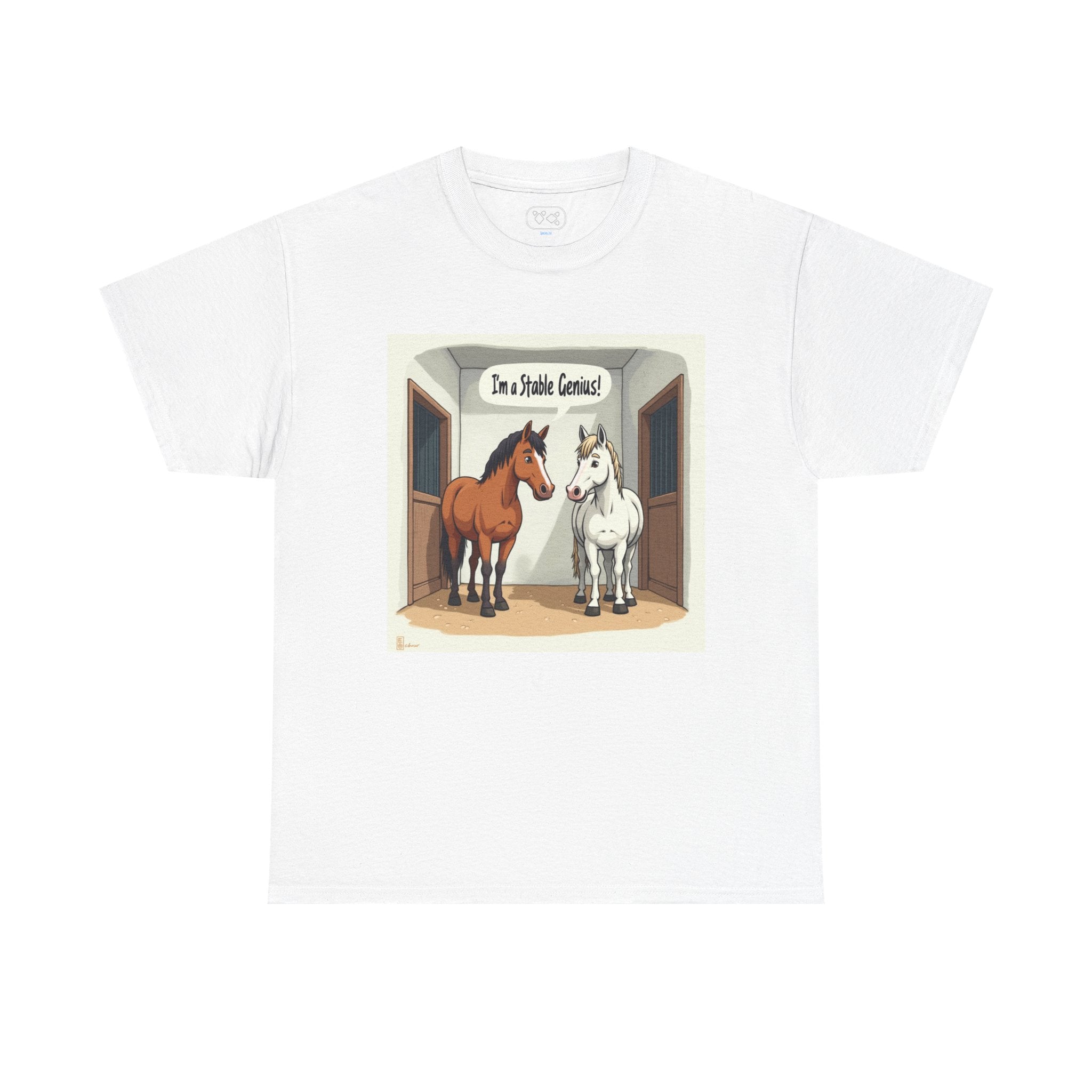 Horse Stable Tee — "I'm Stable Genius" Funny Equestrian T-Shirt
