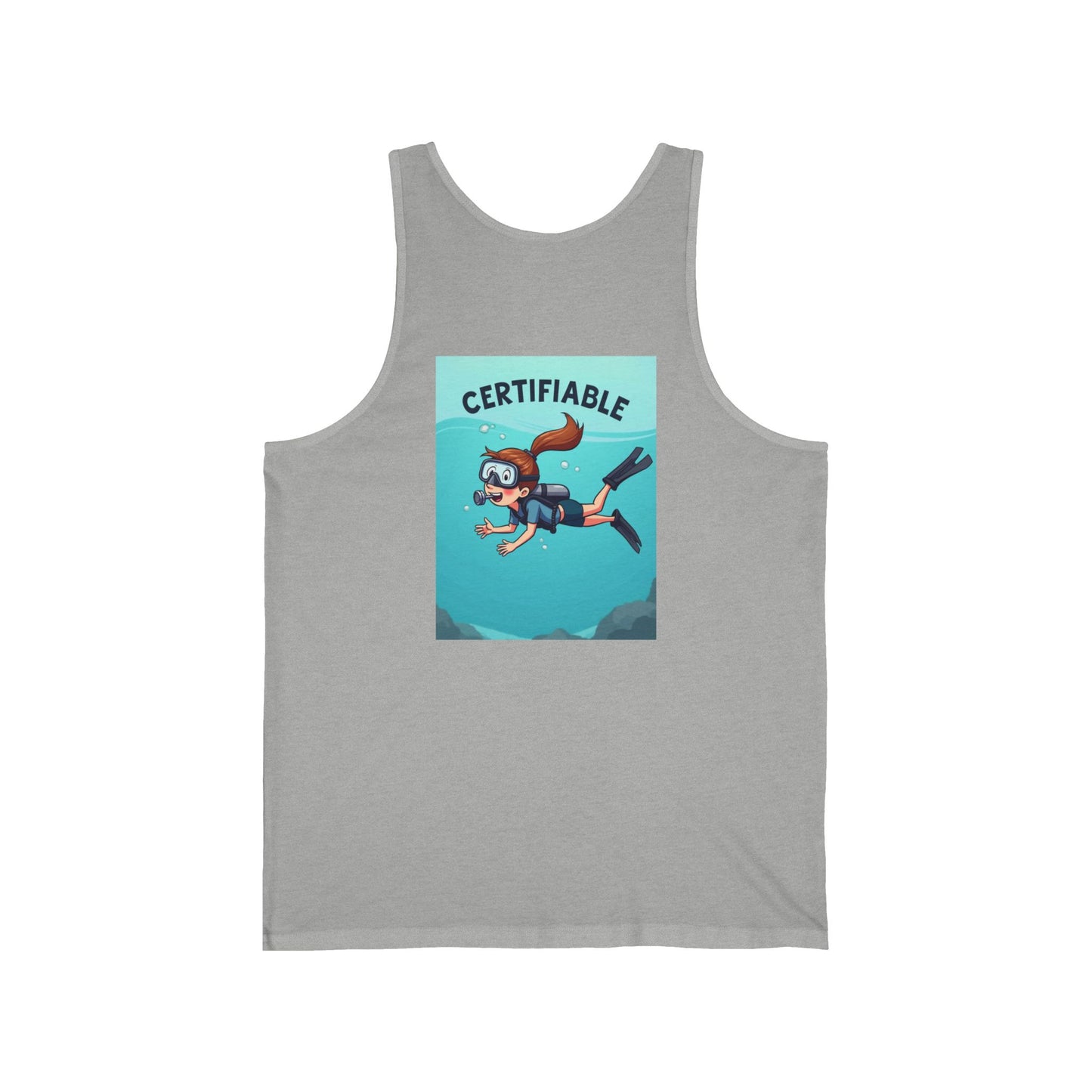 Certified Scuba Diver Tank Top — 'Certifiable' Diving Graphic Tank
