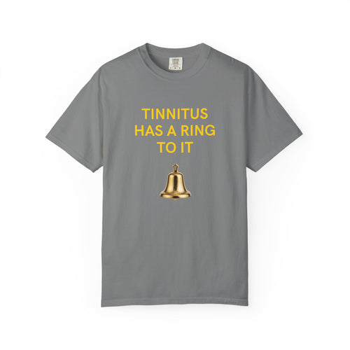 "Tinnitus Has a Ring to It" Graphic Tee (Bell Design)
