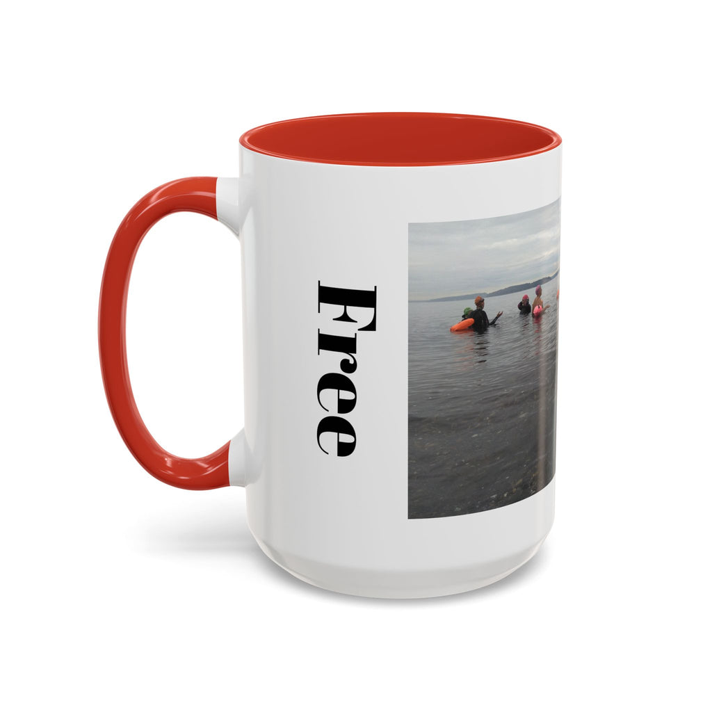 Free Divers Photo Accent Coffee Mug – Scenic Sea Diving Crew 11oz/15oz