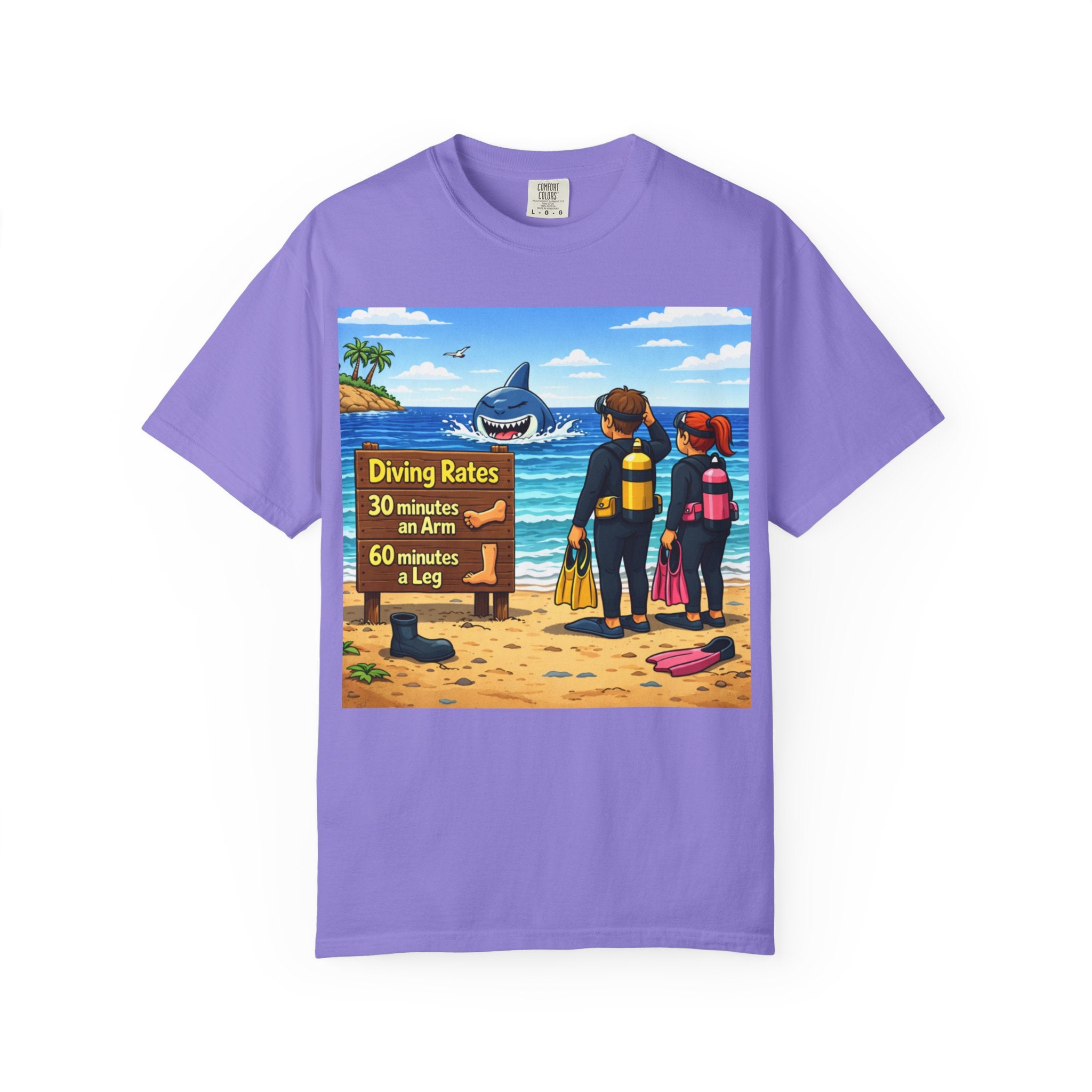 Scuba Divers Ocean Adventure T-Shirt | Underwater Dive Scene
