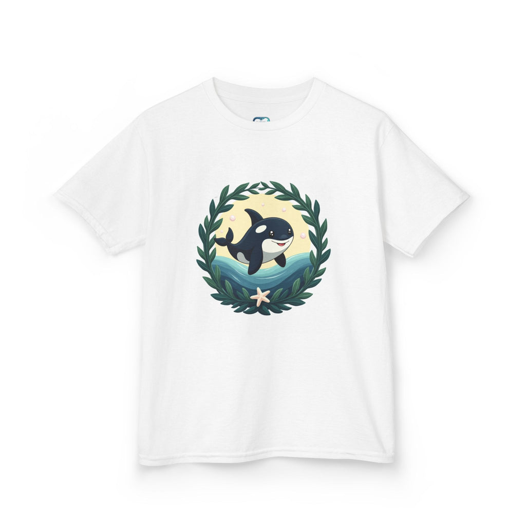 Orca Ocean Kids Tee — Playful Whale Graphic T-Shirt for Children