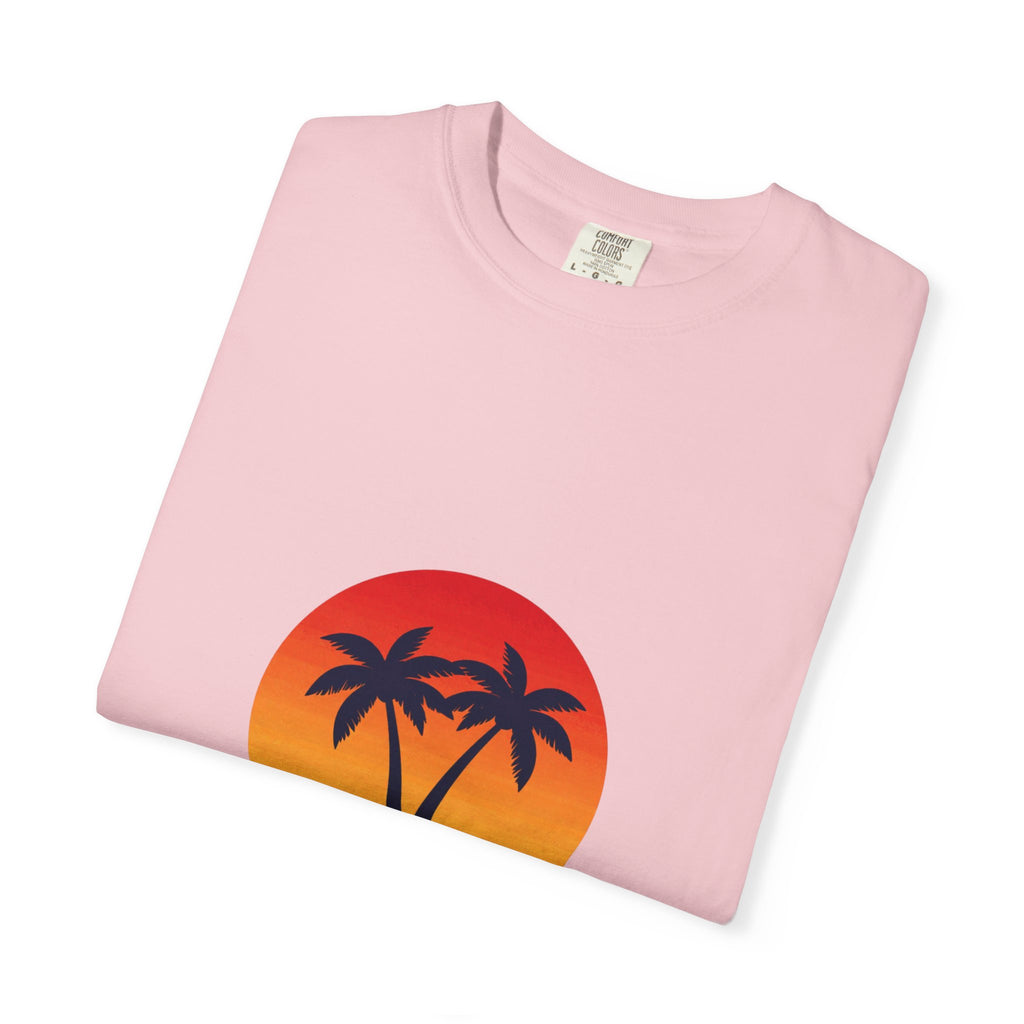 Night Dive Palm Beach T-Shirt — Retro Sunset Tropical Tee