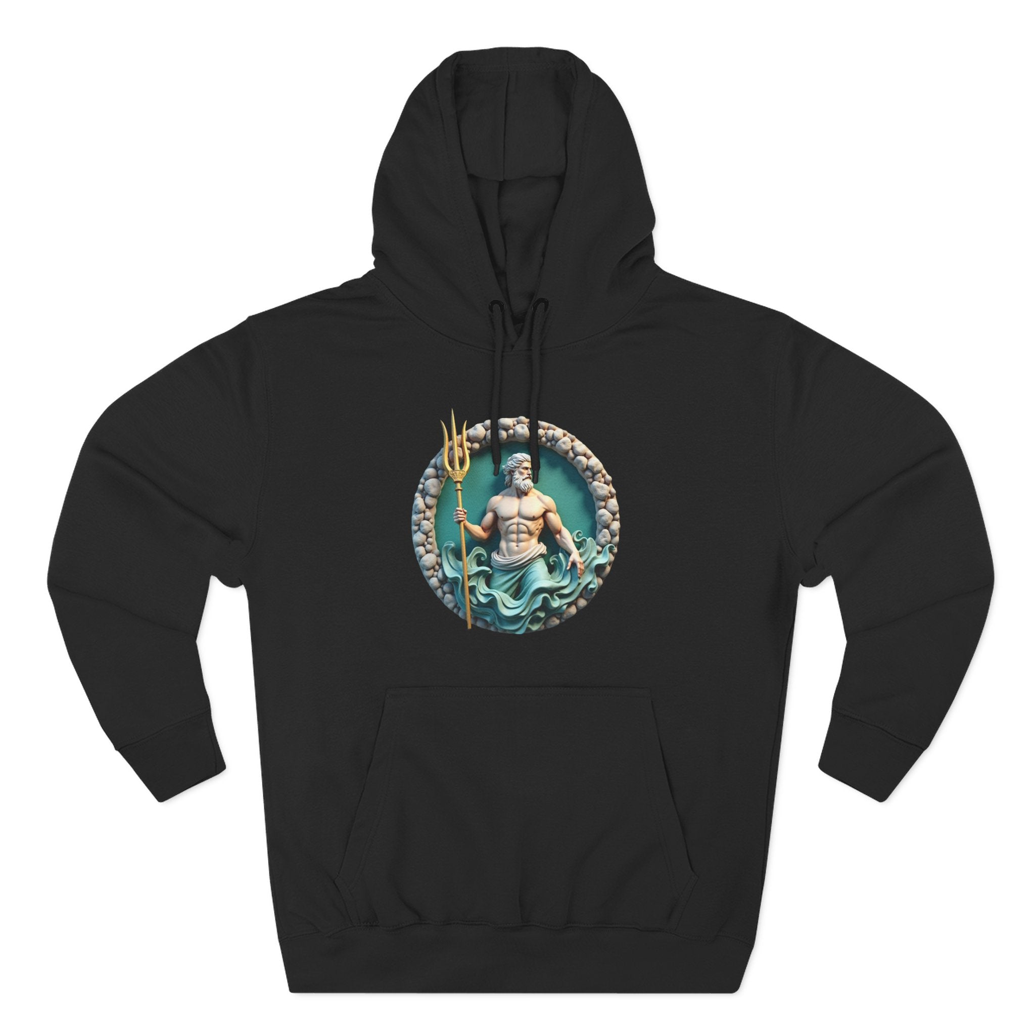 Poseidon Trident Hoodie — Mythical Sea God Graphic Pullover