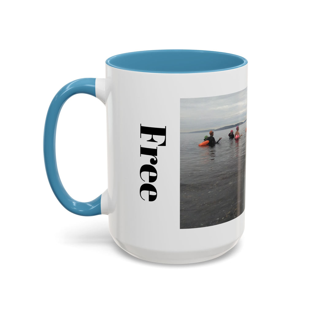 Free Divers Photo Accent Coffee Mug – Scenic Sea Diving Crew 11oz/15oz