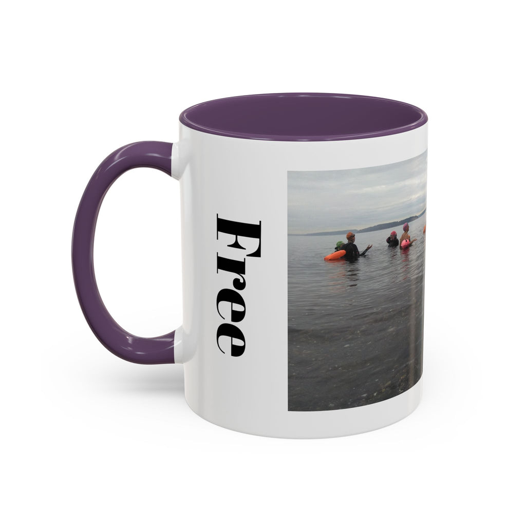 Free Divers Photo Accent Coffee Mug – Scenic Sea Diving Crew 11oz/15oz