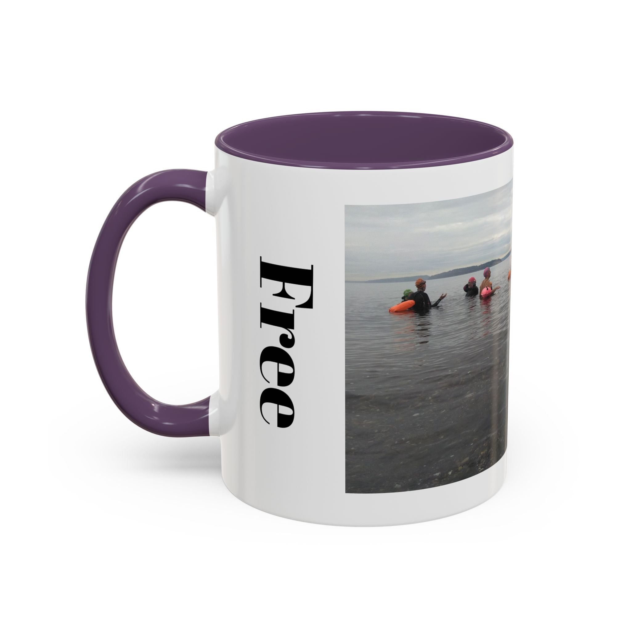 Free Divers Photo Accent Coffee Mug – Scenic Sea Diving Crew 11oz/15oz