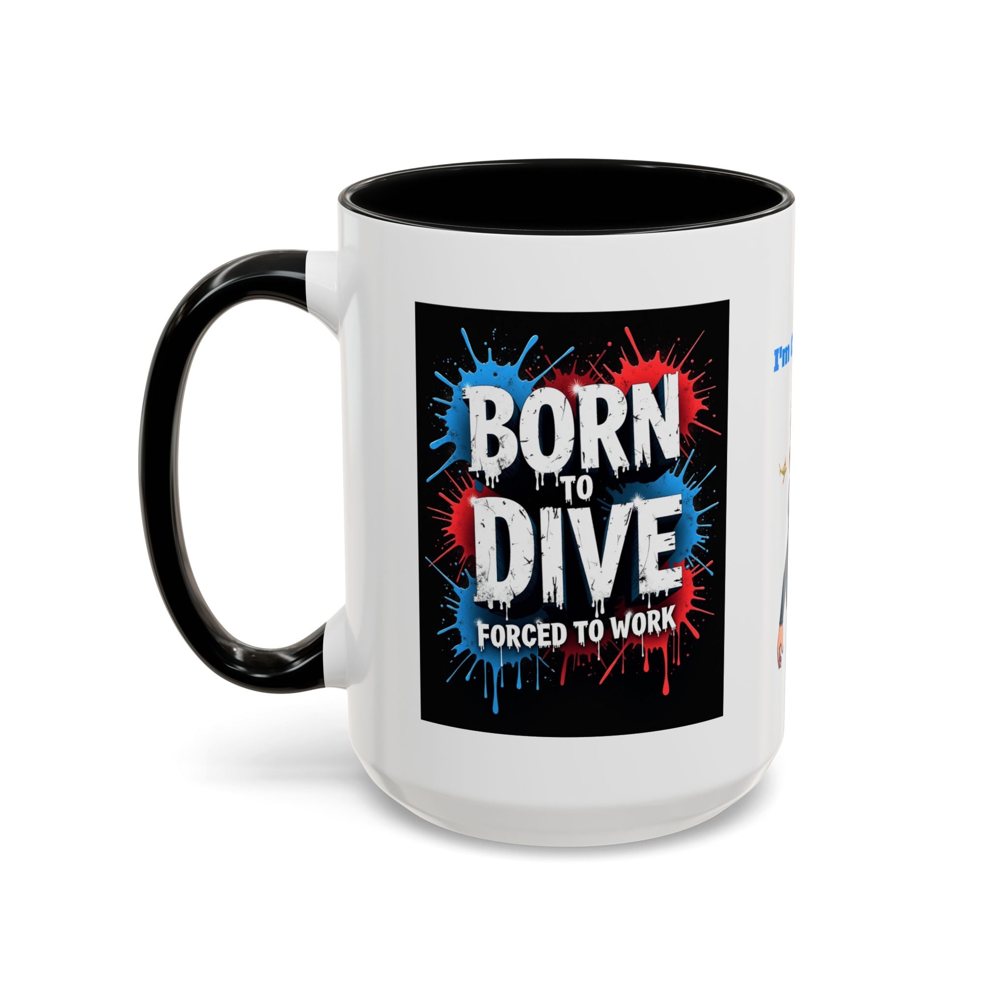 Born to Dive Coffee Mug - 'I'm Certifiable' Scuba Diver Accent Mug (11/15oz)