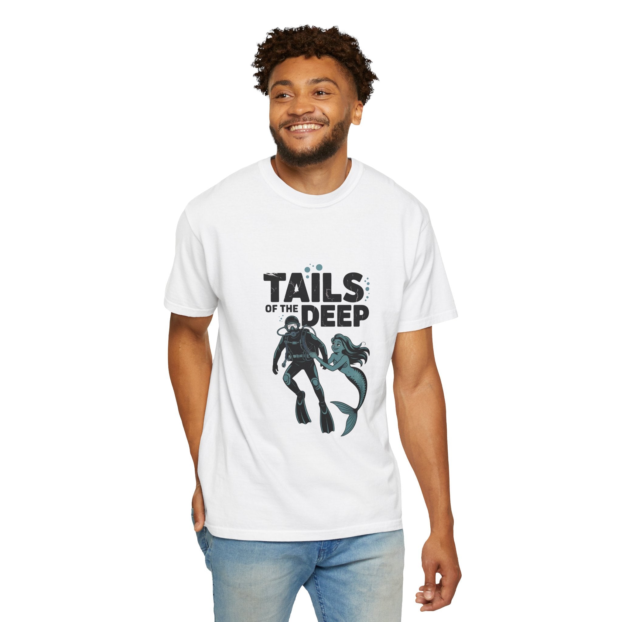 Tails of the Deep Diver Mermaid Tee | Species Ink