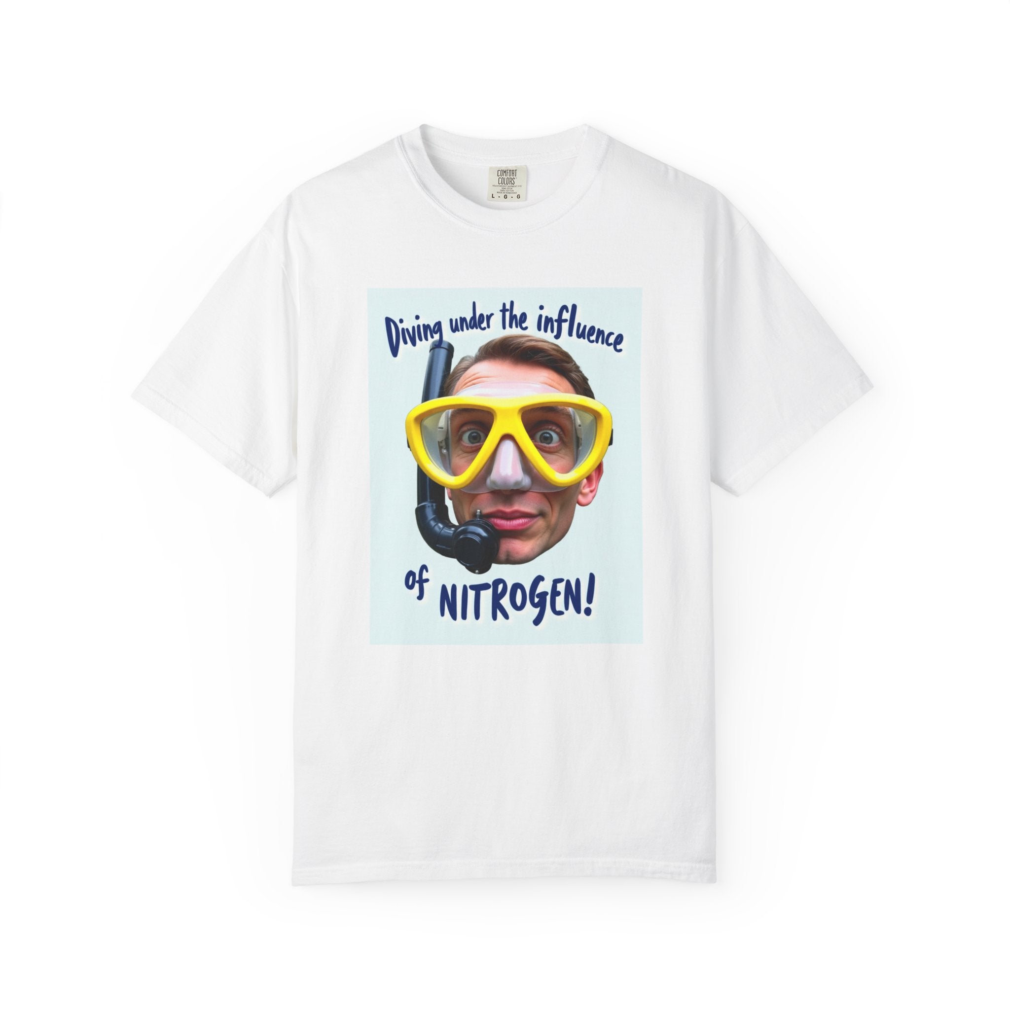 Nitrogen Dive Tee — "Diving Under the Influence of Nitrogen" Scuba Humor T-Shirt