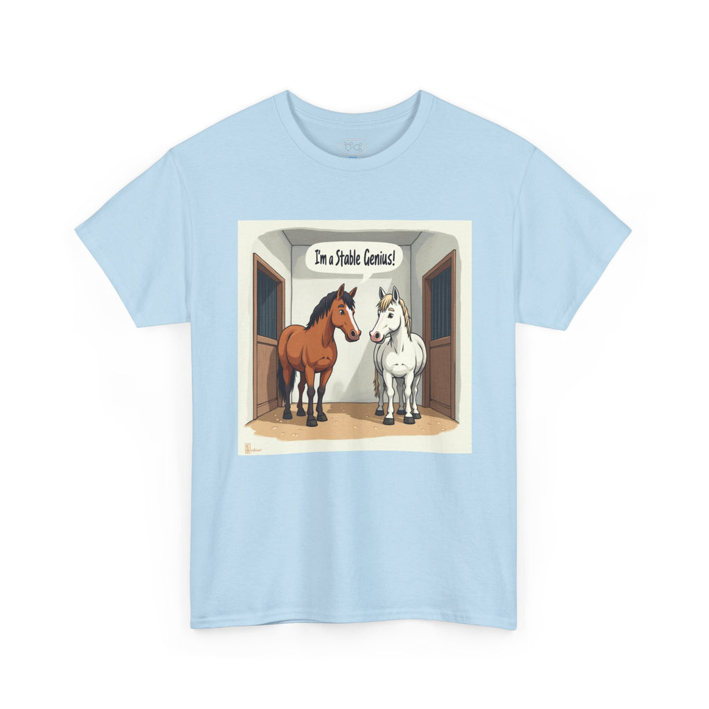 Horse Stable Tee — "I'm Stable Genius" Funny Equestrian T-Shirt