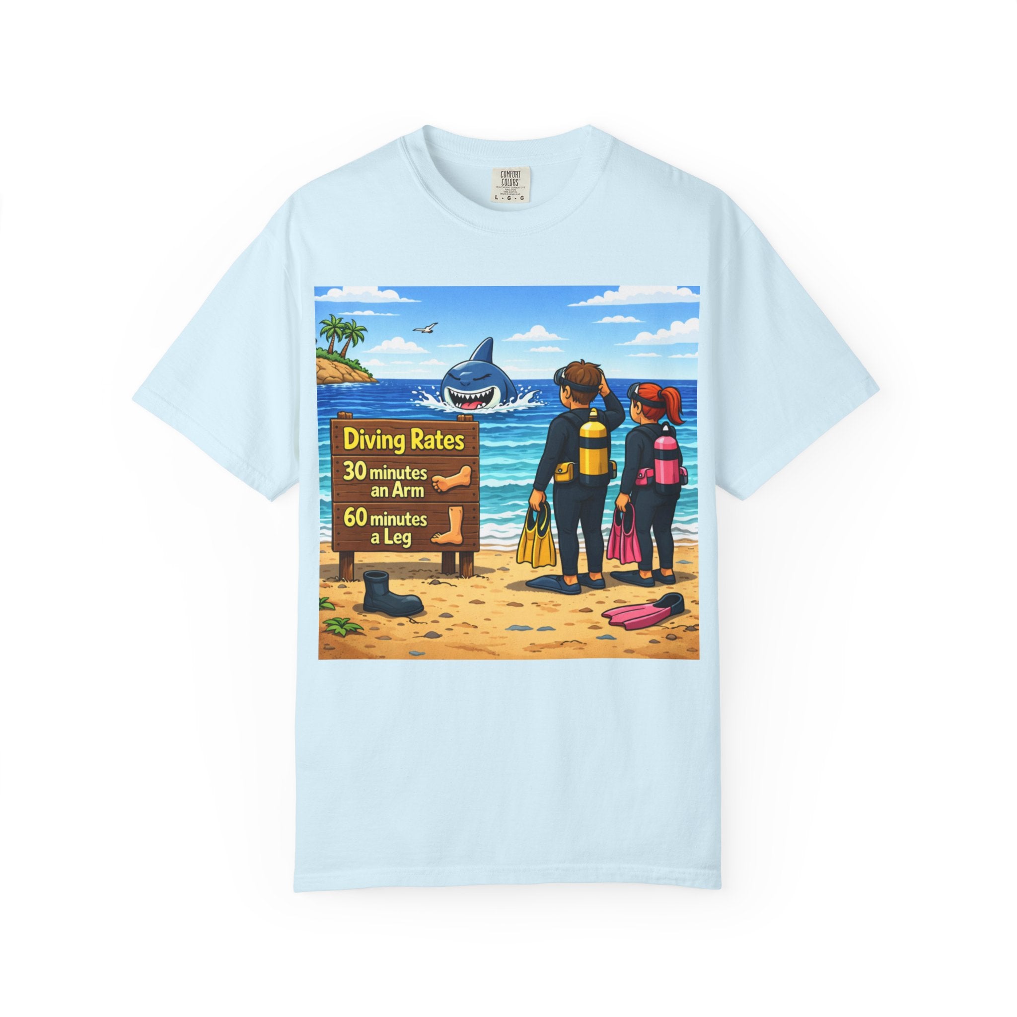 Scuba Divers Ocean Adventure T-Shirt | Underwater Dive Scene