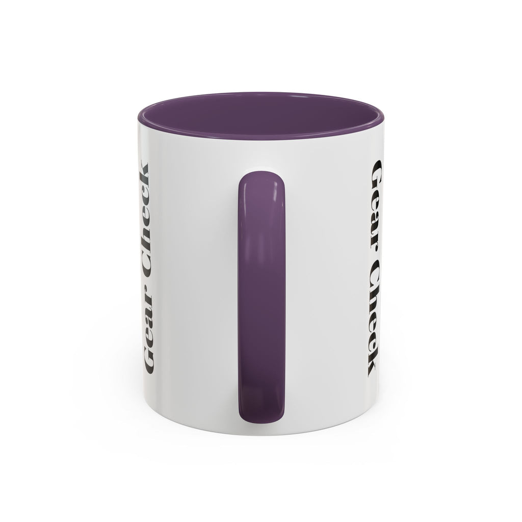 Hockey 'Gear Check' Accent Coffee Mug — Funny Hockey Player Illustration (11/15oz)