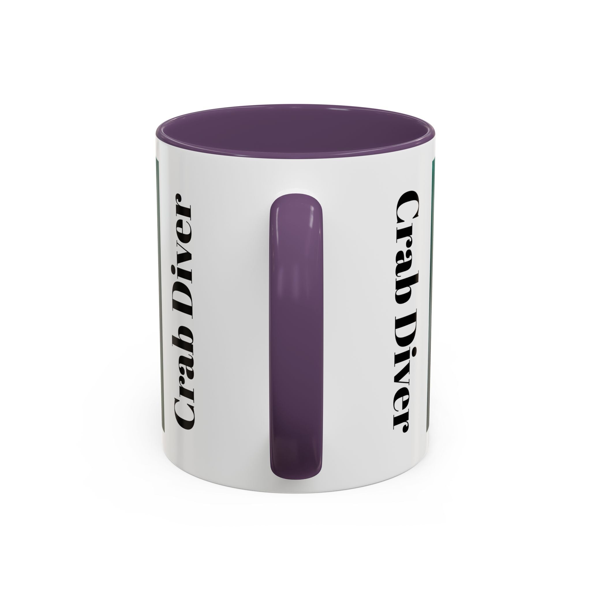 Crab Diver Accent Coffee Mug — Underwater Scuba Scene (11/15oz)