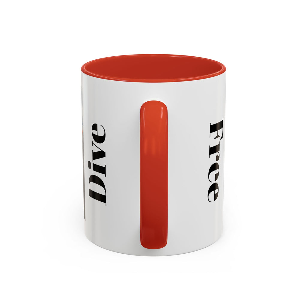 Free Divers Photo Accent Coffee Mug – Scenic Sea Diving Crew 11oz/15oz
