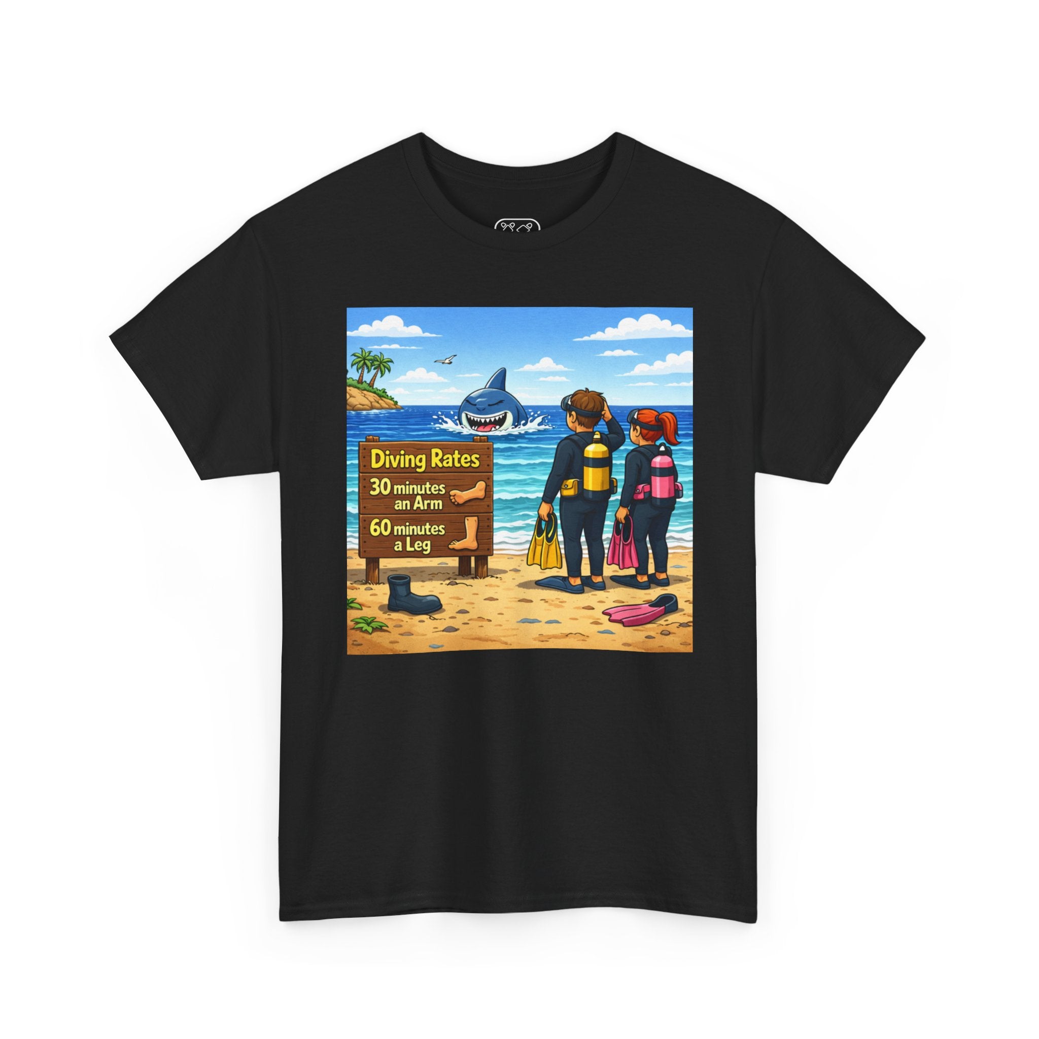 Scuba Divers Ocean Adventure T-Shirt | Underwater Dive Scene