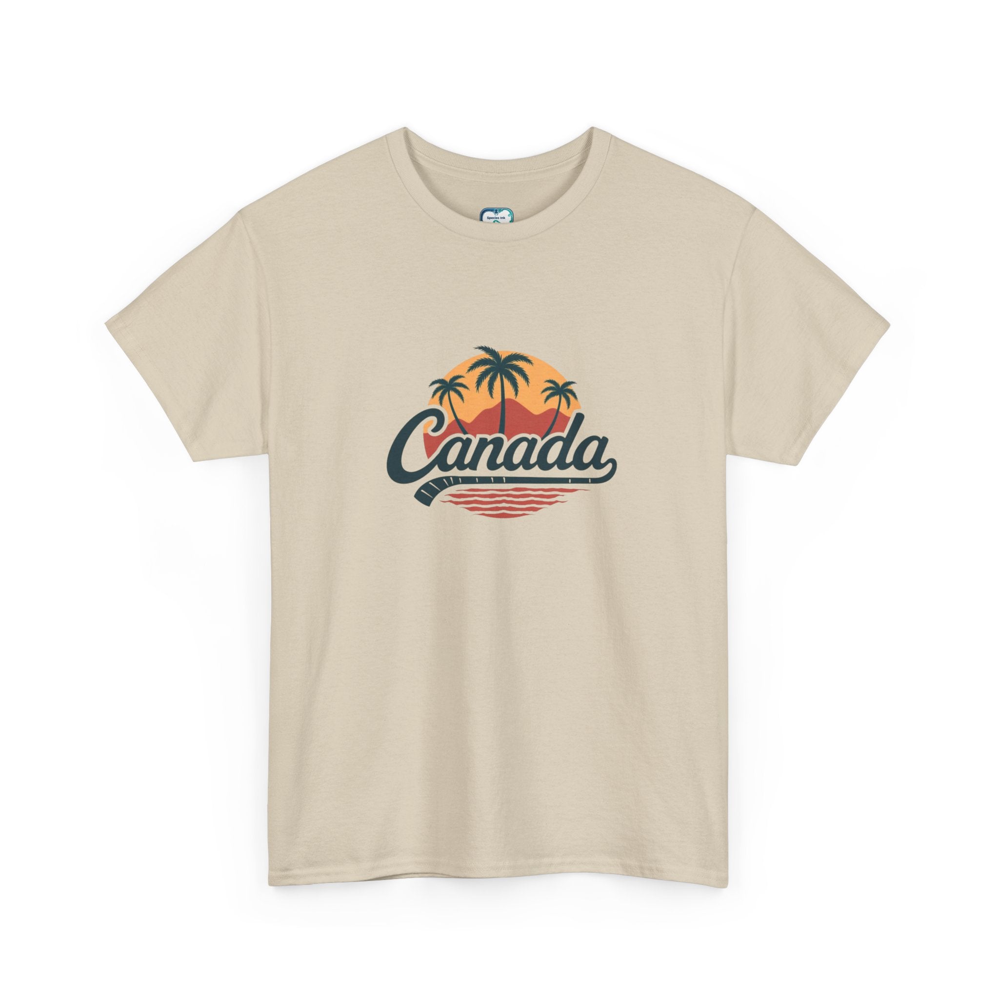 Canada Tropical Tee — Retro Palm Tree Sunset T‑Shirt