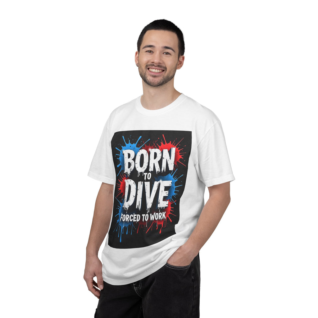 Born to Dive T‑Shirt — "Born to Dive, Forced to Work" Scuba Diver Tee