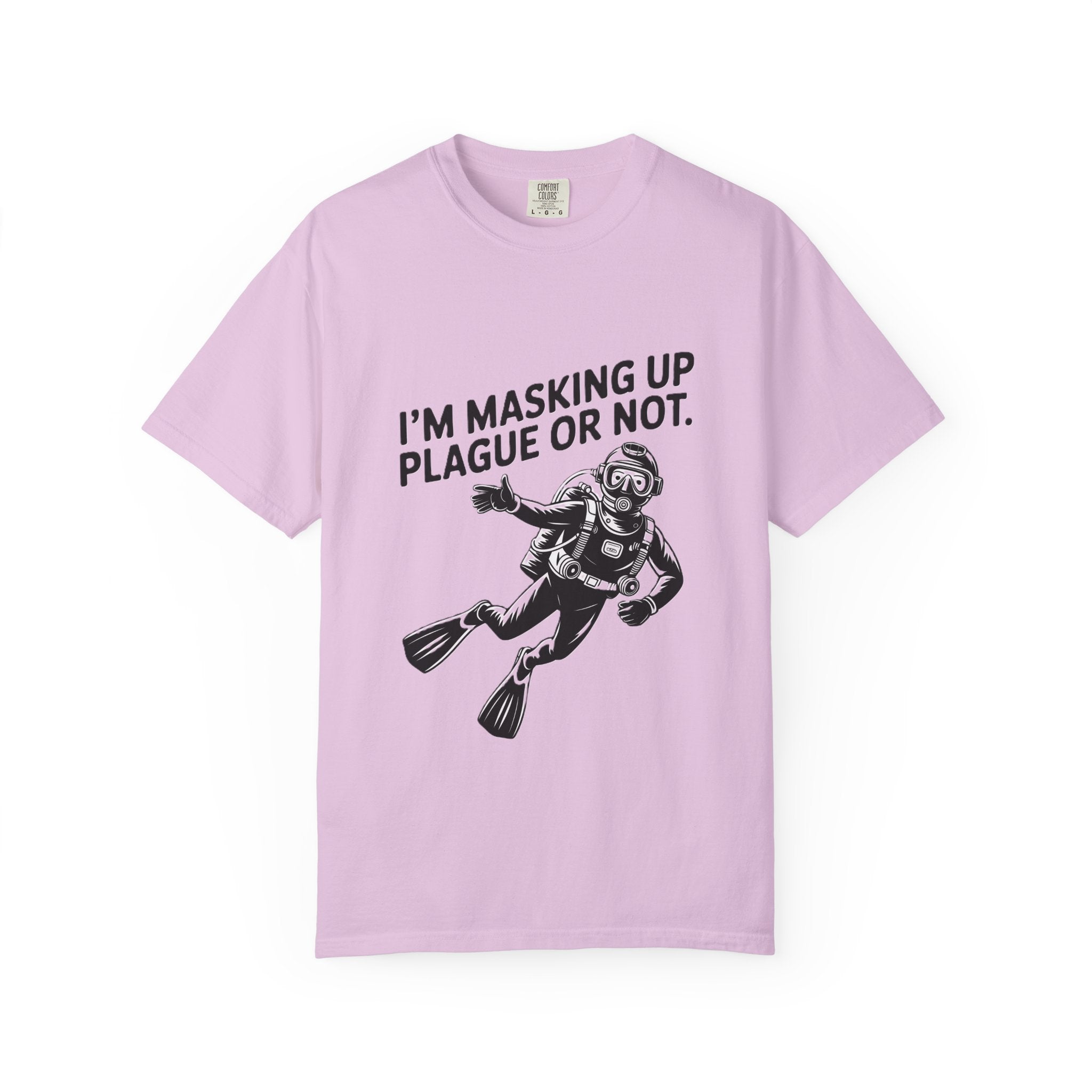 Masking Up Diver Graphic Tee – Humor Shirt | Species Ink