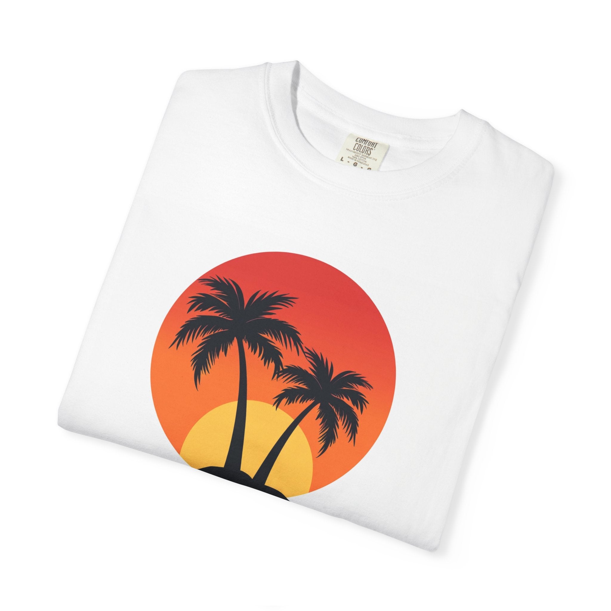 Night Dive Palm Beach T-Shirt — Retro Sunset Tropical Tee