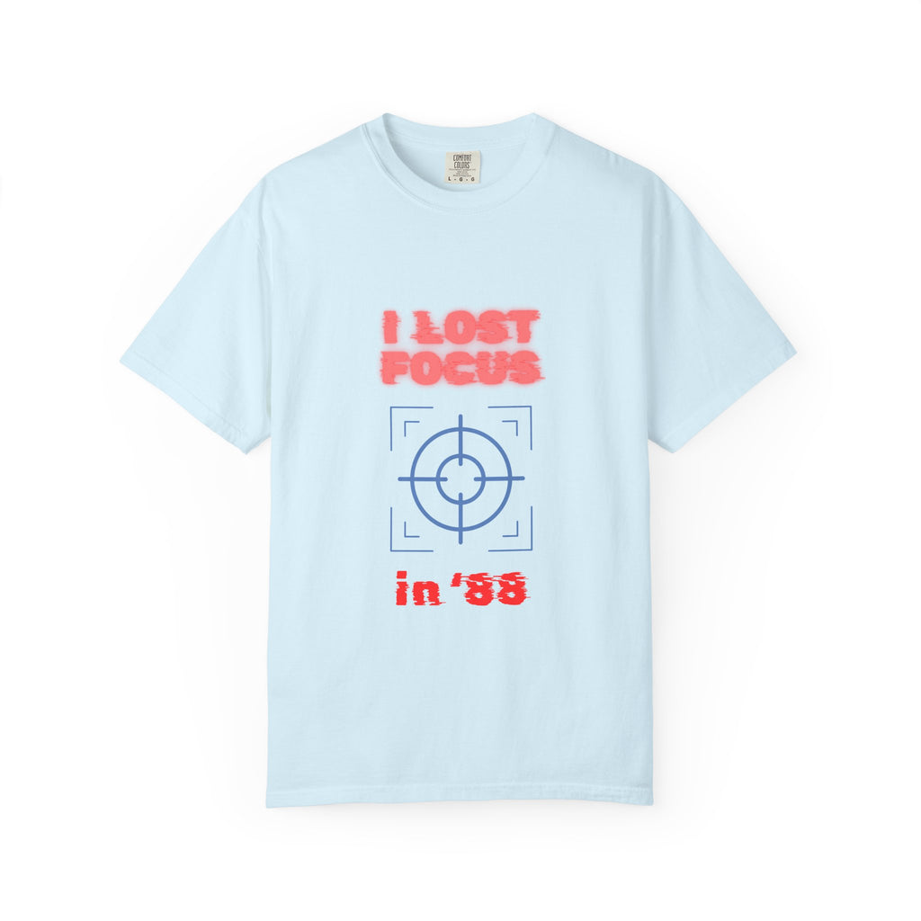 I lost my focus in '88 Tee - Retro Neon Target Graphic T-Shirt