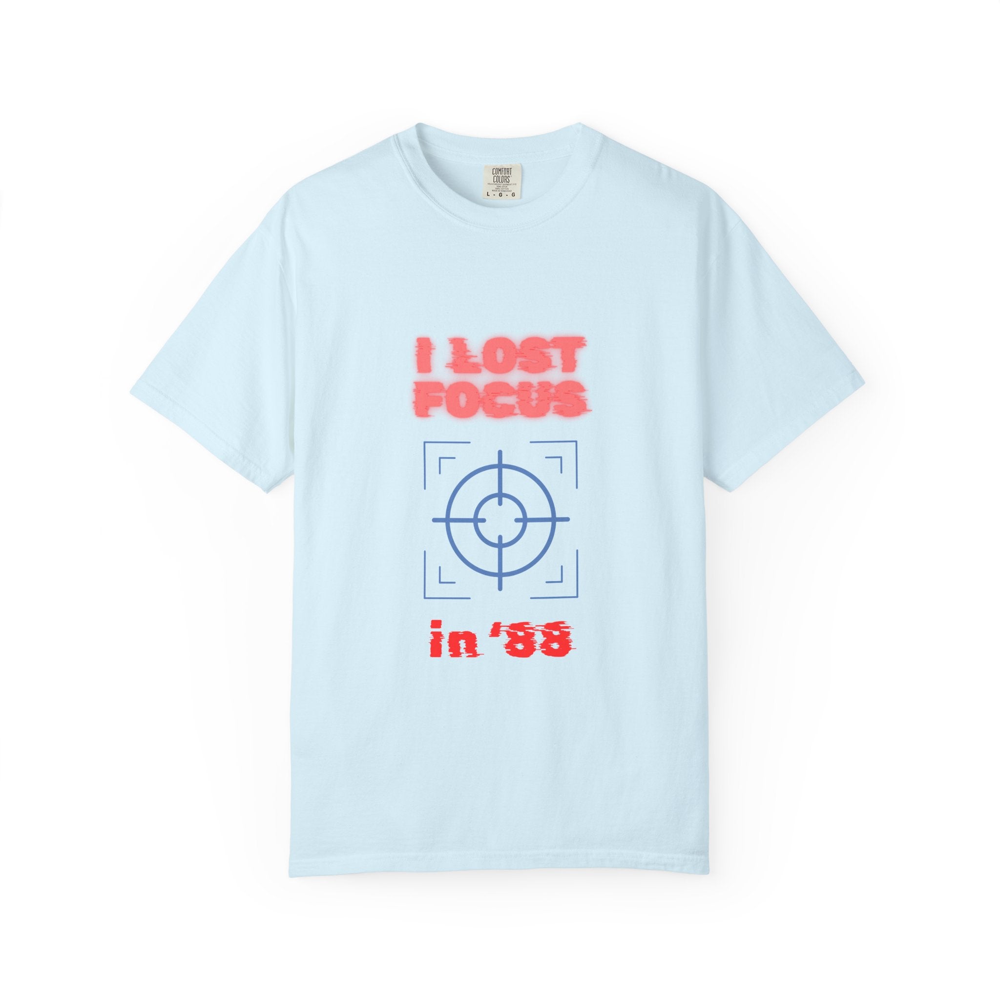 I lost my focus in '88 Tee - Retro Neon Target Graphic T-Shirt