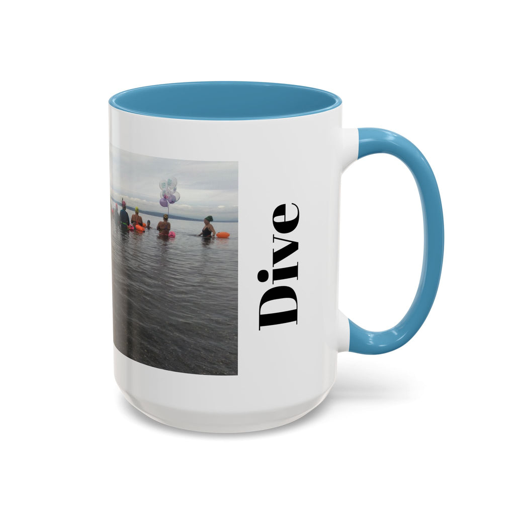 Free Divers Photo Accent Coffee Mug – Scenic Sea Diving Crew 11oz/15oz