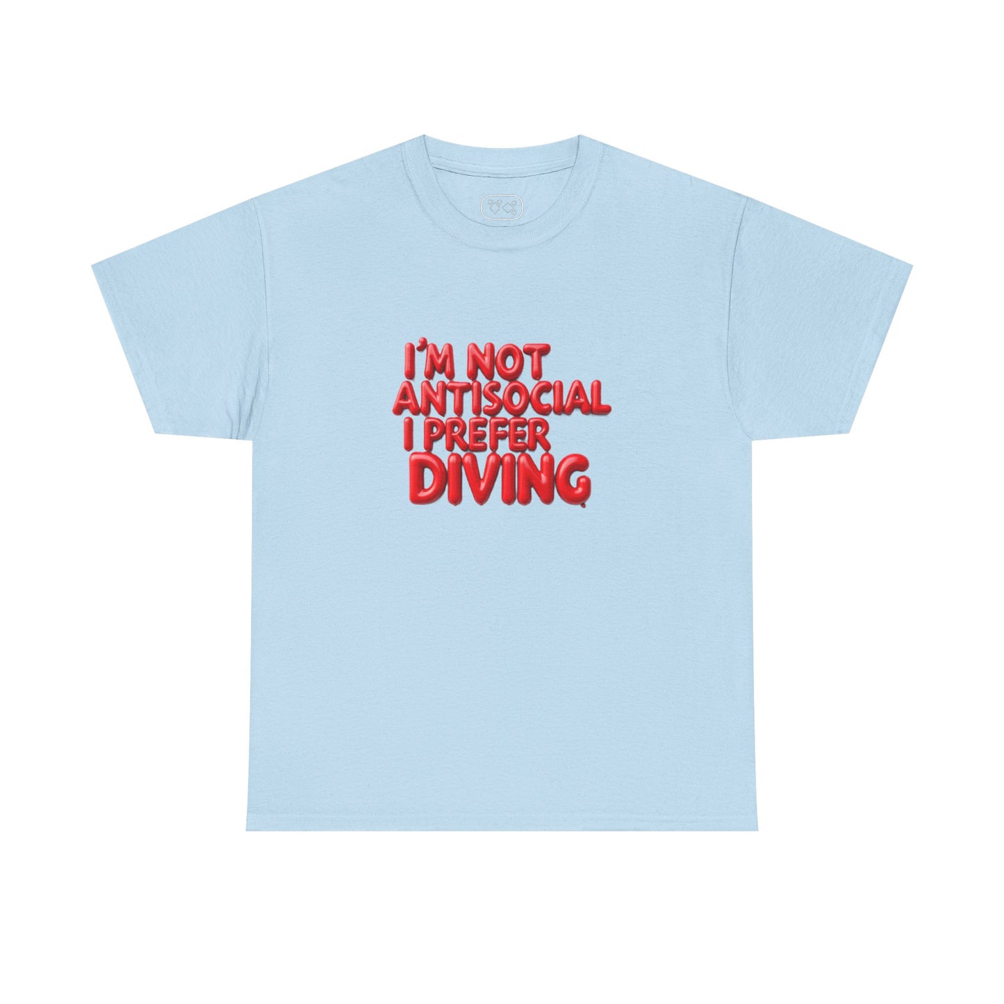 Diving T-Shirt – "I'm Not Antisocial I Prefer Diving" Graphic Tee