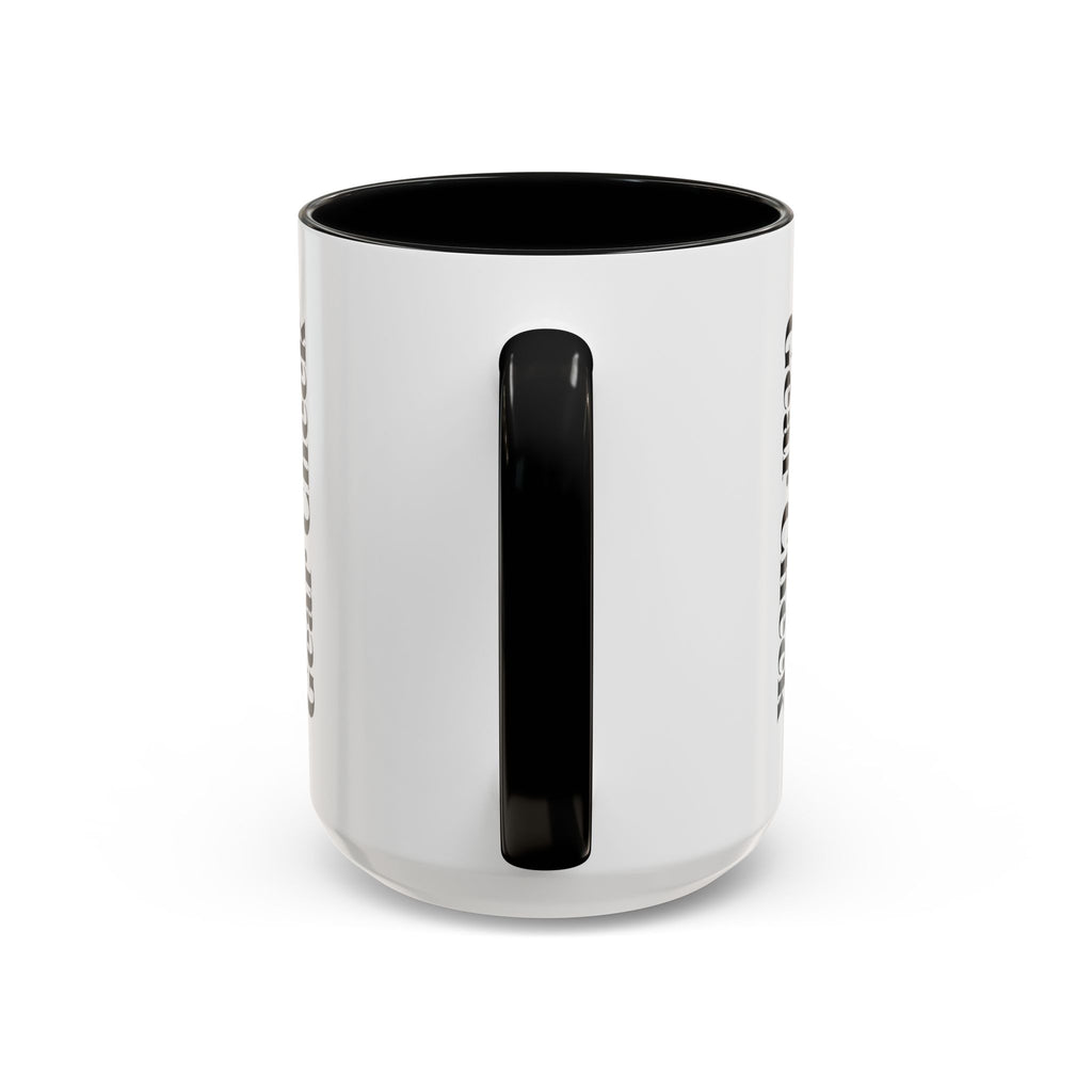 Hockey 'Gear Check' Accent Coffee Mug — Funny Hockey Player Illustration (11/15oz)