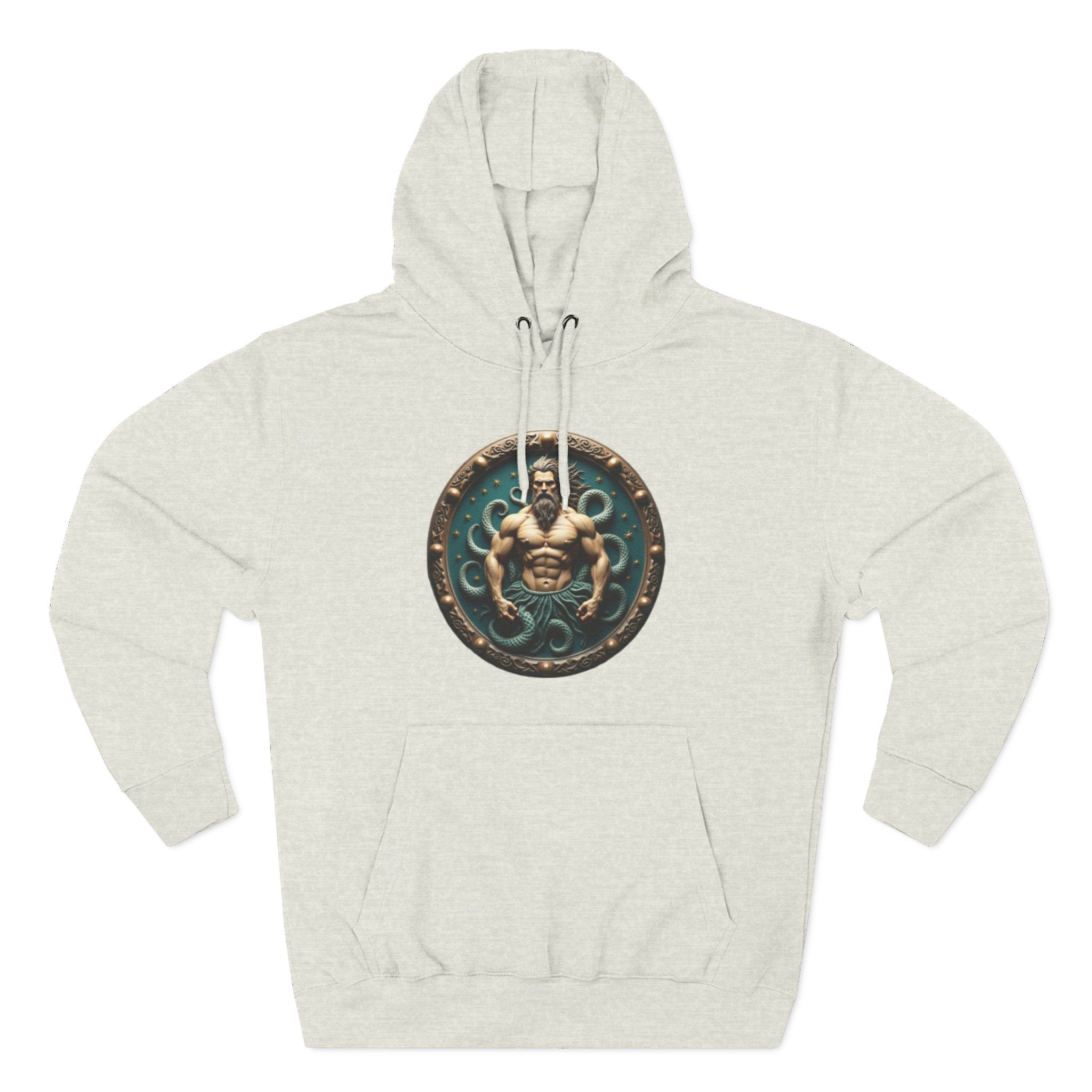 Trident Warrior Hoodie — Mythic Neptune Muscle Graphic Hoodie