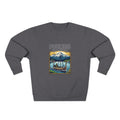 Poulsbo Scenic Crewneck Sweatshirt — Viking Boat & Mountain Graphic