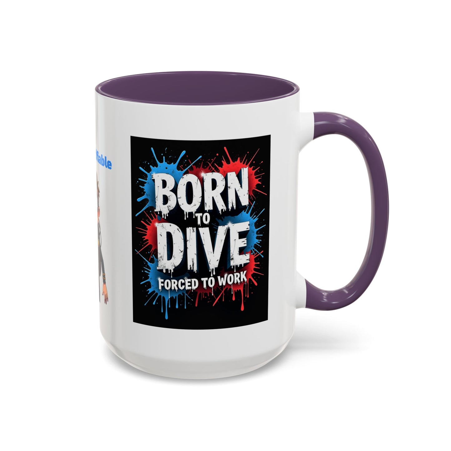 Born to Dive Coffee Mug - 'I'm Certifiable' Scuba Diver Accent Mug (11/15oz)