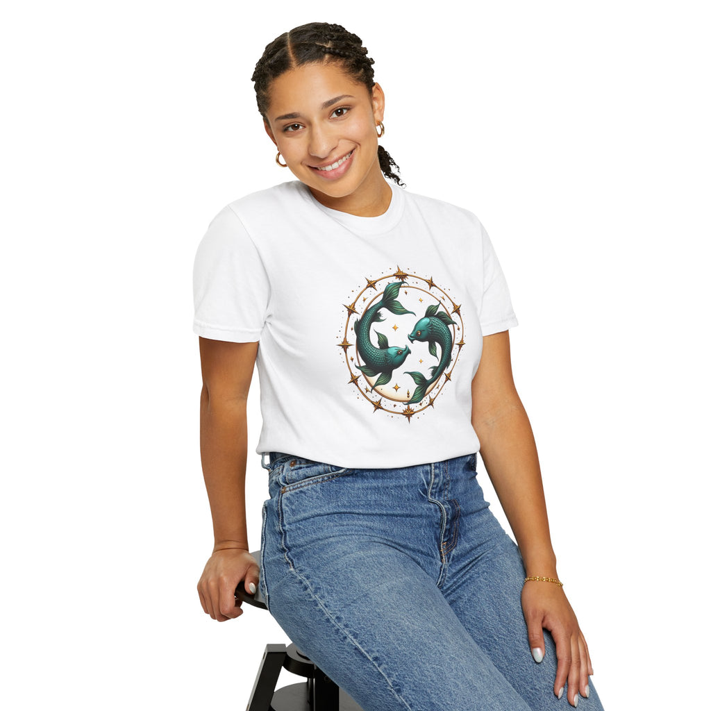 Fish Mandala Tee — Ocean Circle Graphic T-Shirt