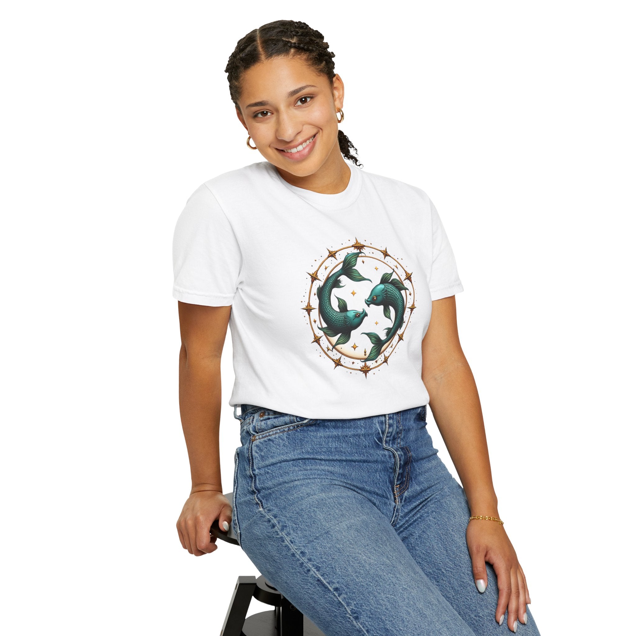 Fish Mandala Tee — Ocean Circle Graphic T-Shirt