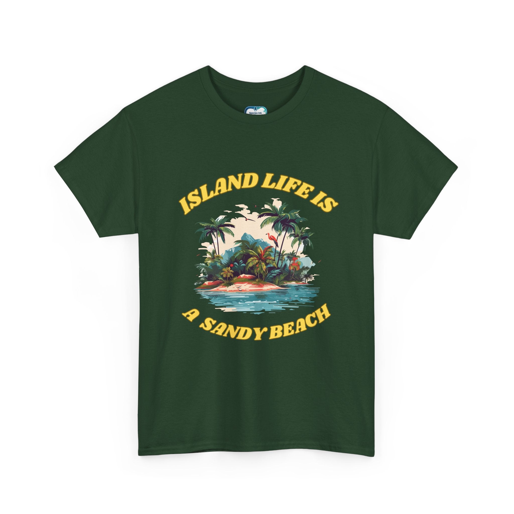 Island Life Beach Tee – Tropical Coastal Graphic Shirt | Species Ink