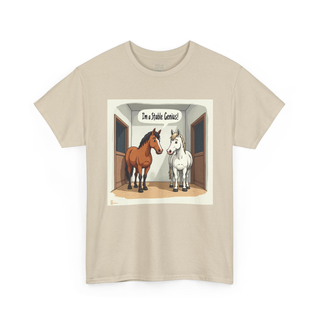 Horse Stable Tee — "I'm Stable Genius" Funny Equestrian T-Shirt
